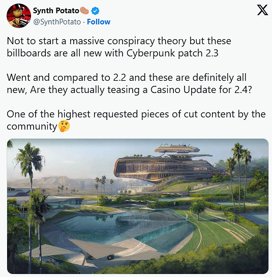 下版本預熱?《電馭叛客2077》玩家發現夜之城新線索 下版本預熱?《電馭叛客2077》玩家發現夜之城新線索