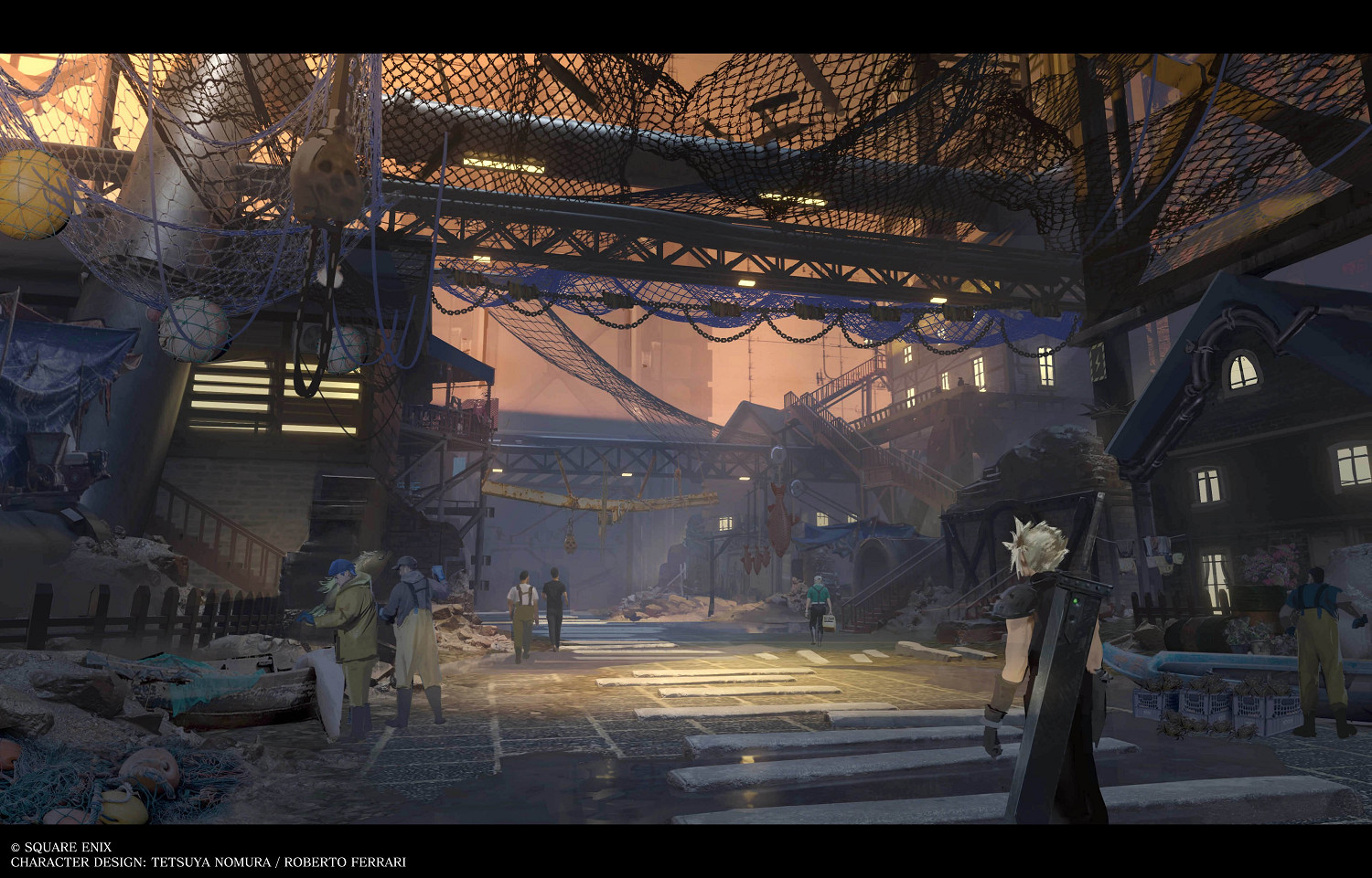 滿滿細節感！《FF7》「朱農地底」開發藝術插圖公開