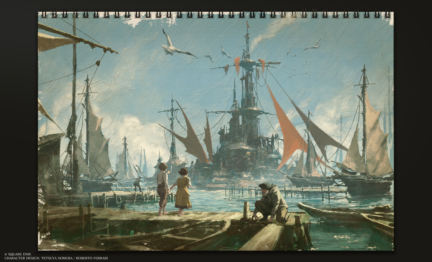 滿滿細節感！《FF7》「朱農地底」開發藝術插圖公開