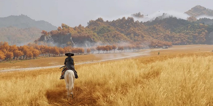 《羊蹄山之魂》創意總監在採訪的時候介紹狼夥伴系統