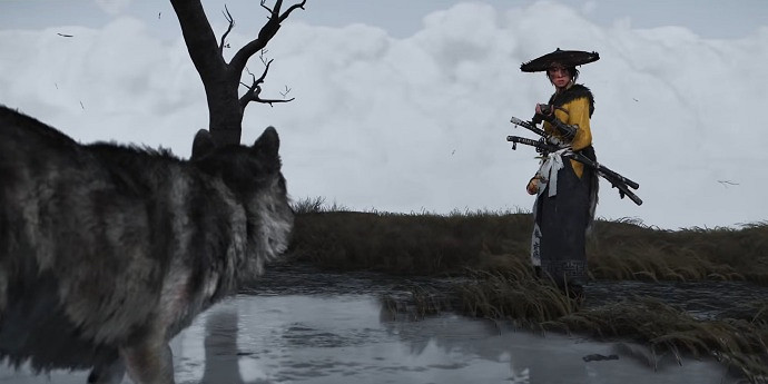 《羊蹄山之魂》創意總監在採訪的時候介紹狼夥伴系統