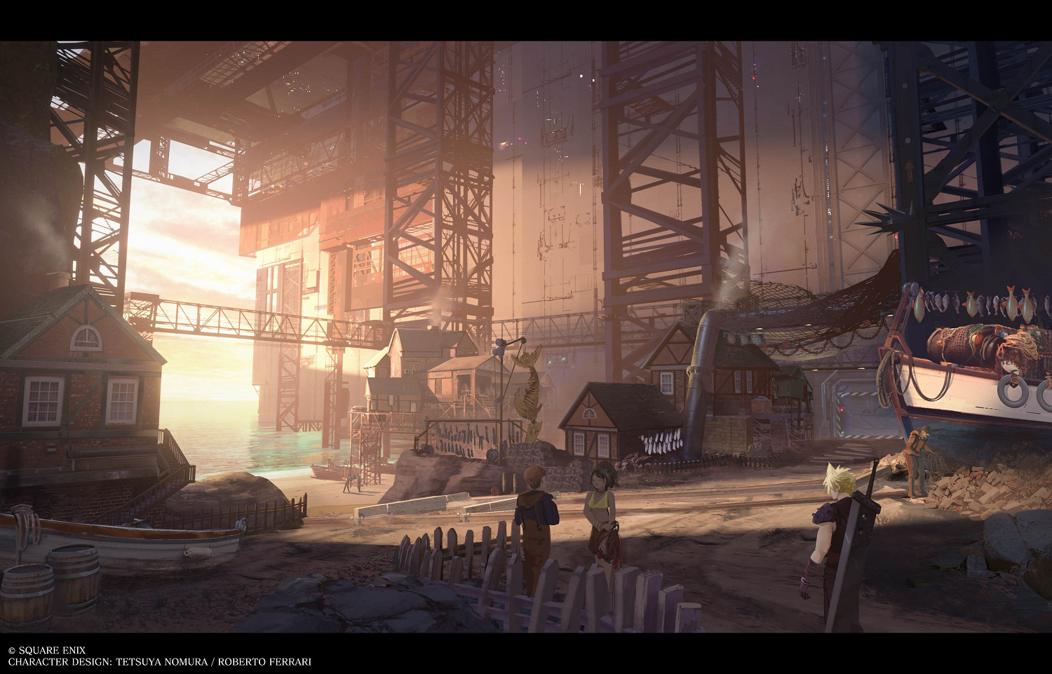滿滿細節感！《FF7》「朱農地底」開發藝術插圖公開