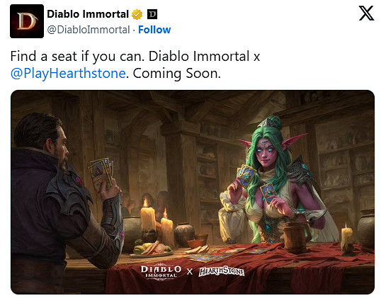 《暗黑破壞神：永生不朽》×《爐石戰記》官宣跨界連動