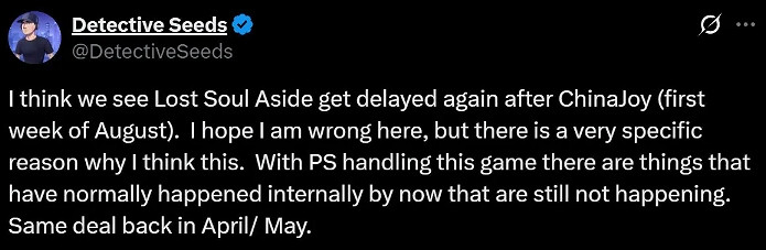 爆料《失落之魂》因進度問題 或於ChinaJoy後再度跳票!