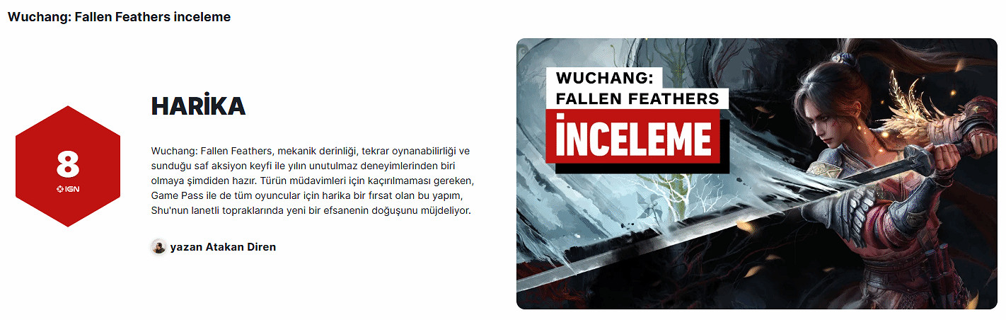 《明末:淵虛之羽》IGN土耳其8分:魂系粉絲不容錯過! 《明末:淵虛之羽》IGN土耳其8分:魂系粉絲不容錯過!