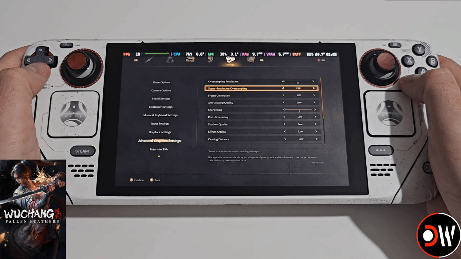 《明末》Steam Deck運行測試:複雜場景下只有20幀! 《明末》Steam Deck運行測試:複雜場景下只有20幀!