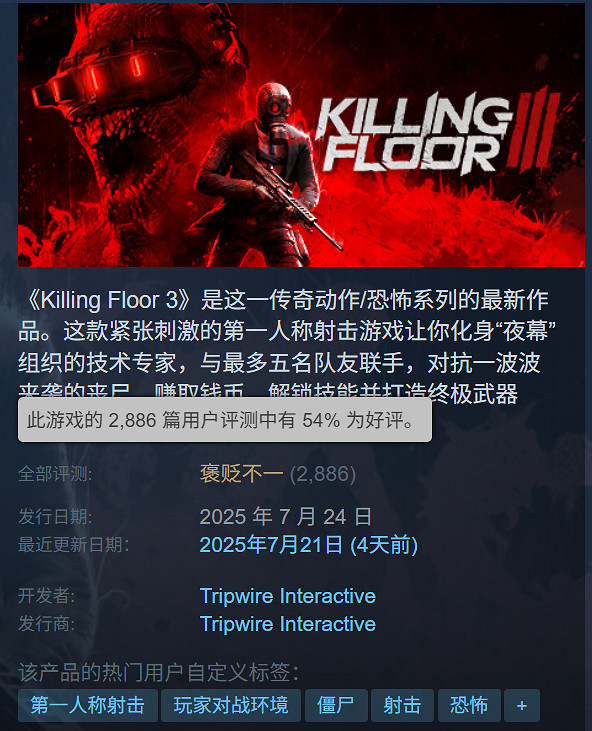 《殺戮空間3》登頂Steam全球熱銷榜！評價褒貶不一