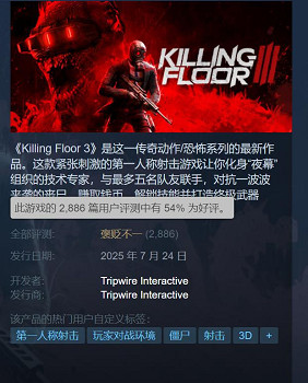 《殺戮空間3》Steam褒貶不一：玩家吐槽內容量少！