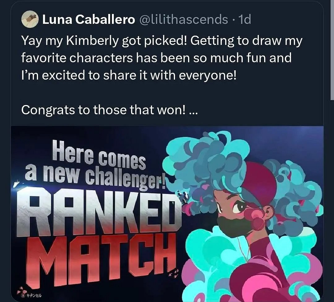 《快打旋風6》粉絲藝術獎冠軍疑似使用AI畫作?當事人已銷號