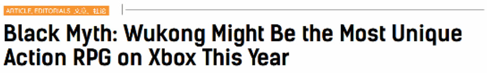 《黑神話》即將登陸Xbox!Gaming Bolt再次發文點讚 《黑神話》即將登陸Xbox!Gaming Bolt再次發文點讚
