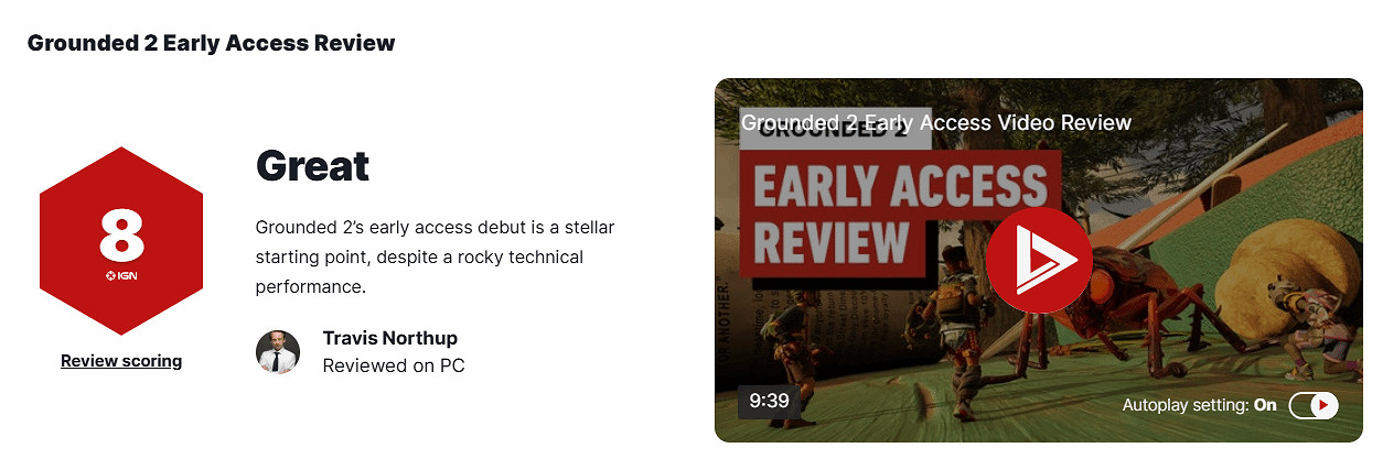 《微小世界生存戰2》EA版IGN 8分:首次亮相堪稱出色! 《微小世界生存戰2》EA版IGN 8分:首次亮相堪稱出色!