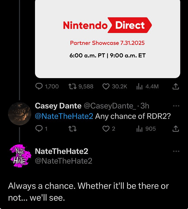 曝《荒野大鏢客2》亮相NS2直面會!次世代更新也會來 曝《荒野大鏢客2》亮相NS2直面會!次世代更新也會來