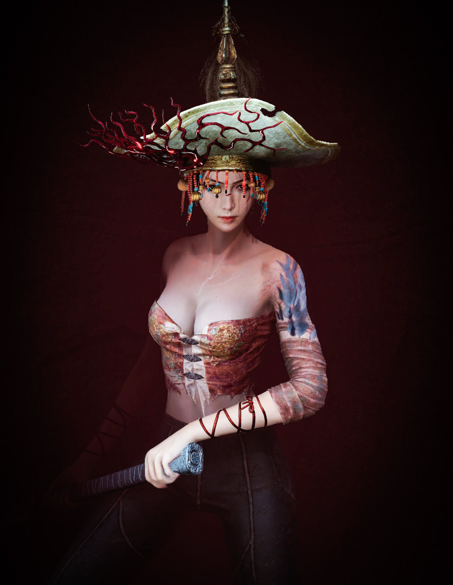 《明末：淵虛之羽》女主性感美圖：前凸後翹誘惑拉滿！