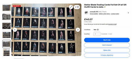 玩家高價收藏《劍星》全125張服裝卡!共花費約1340元 玩家高價收藏《劍星》全125張服裝卡!共花費約1340元