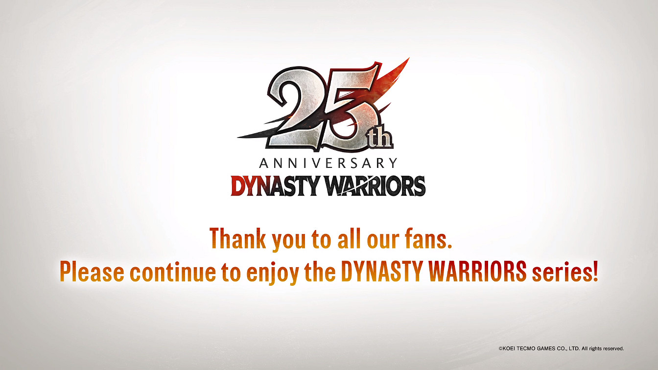 光榮特庫摩發布《真三國無雙》系列25周年紀念預告片