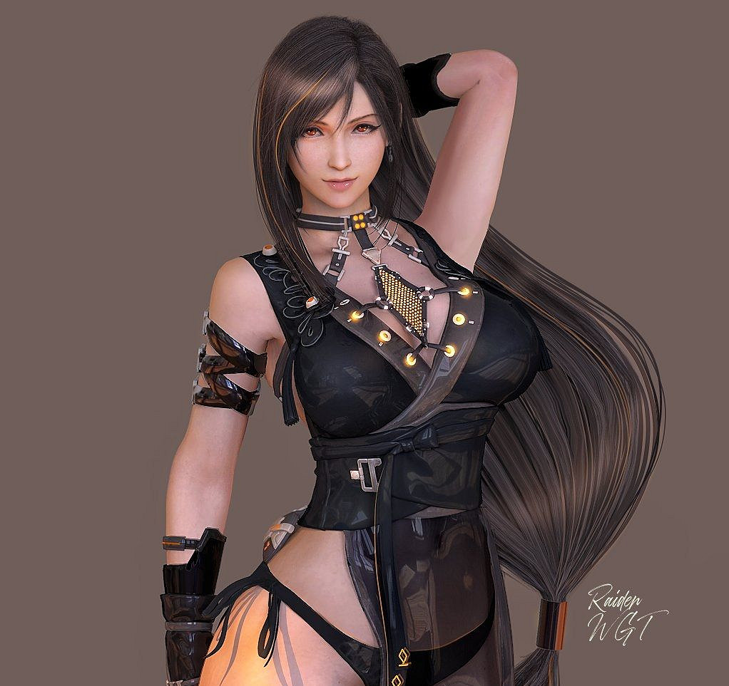 《最終幻想7RE》蒂法新3D美圖:豐乳纖腰 嫵媚動人! 《最終幻想7RE》蒂法新3D美圖:豐乳纖腰 嫵媚動人!