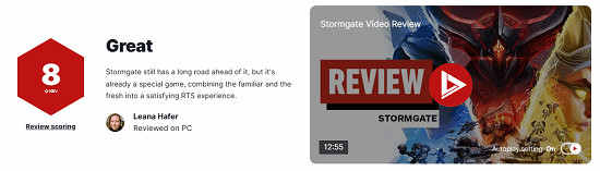 《風暴之門》獲IGN評分8分：經典創新融合的RTS佳作
