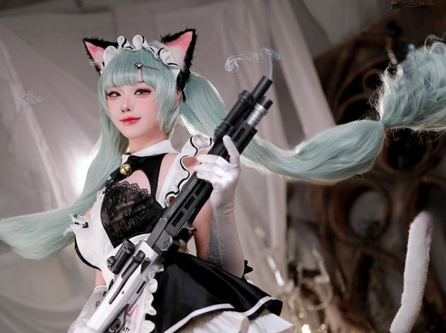 顏值身材雙線上!性感韓援Coser扮演《妮姬》小紅帽 顏值身材雙線上!性感韓援Coser扮演《妮姬》小紅帽