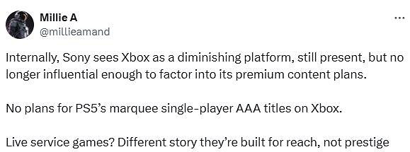 傷害性不大 侮辱性極強?索尼:不再把Xbox視為對手 傷害性不大 侮辱性極強?索尼:不再把Xbox視為對手
