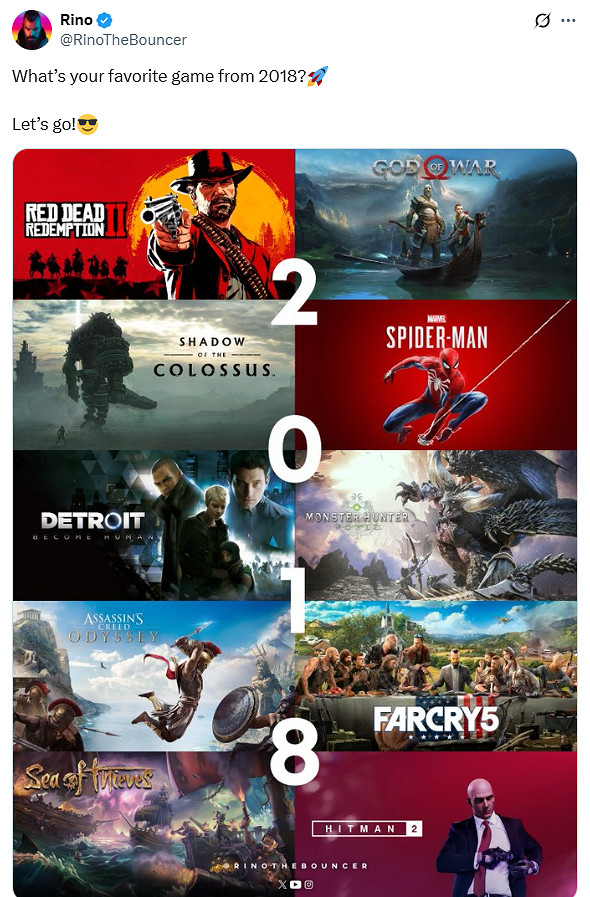 老外懷念2018年:那一年的遊戲簡直是神仙打架! 老外懷念2018年:那一年的遊戲簡直是神仙打架!