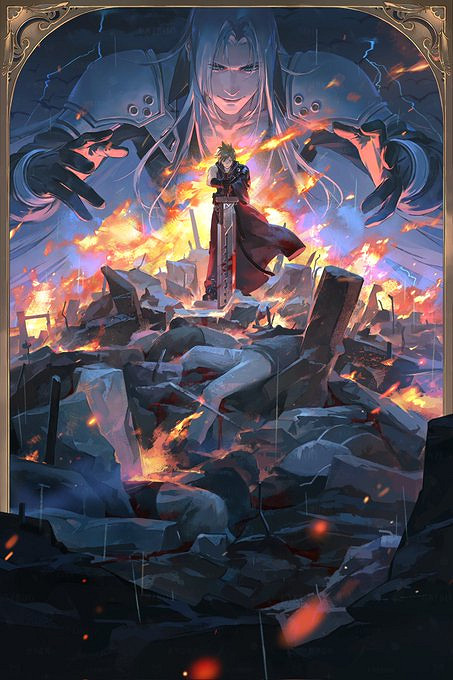 《最終幻想7》克勞德生日快樂！粉絲曬出自製賀圖慶祝