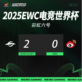 EWC 八強破局戰:WBG 與《虹彩六號》共築 CN FPS 新增長極 EWC 八強破局戰:WBG 與《虹彩六號》共築 CN FPS 新增長極