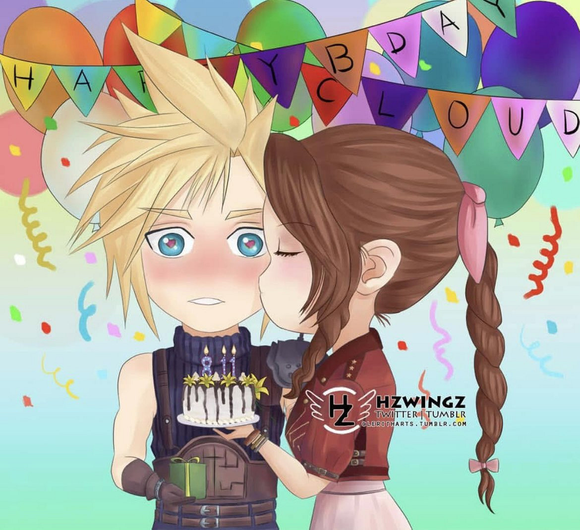 《最終幻想7》克勞德生日快樂！粉絲曬出自製賀圖慶祝