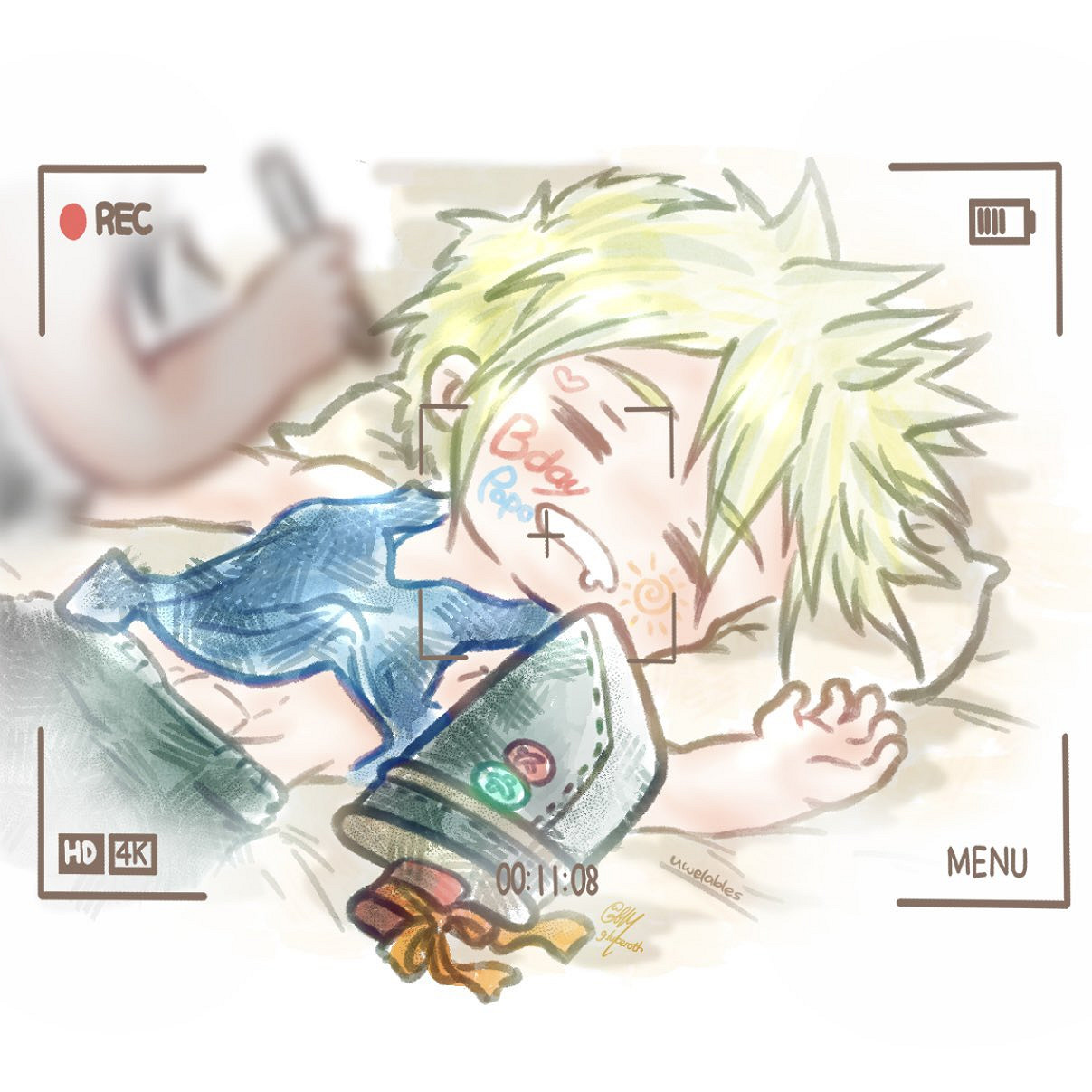 《最終幻想7》克勞德生日快樂！粉絲曬出自製賀圖慶祝