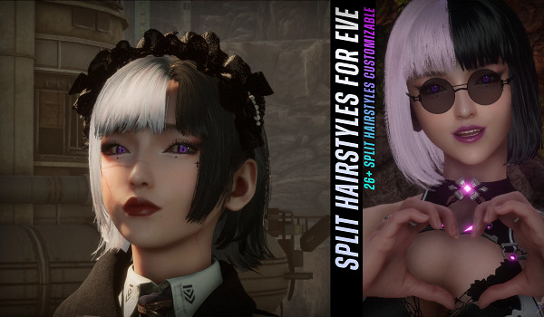 甜酷風來襲！《劍星》伊芙雙色分叉髮型MOD引領賽博時尚