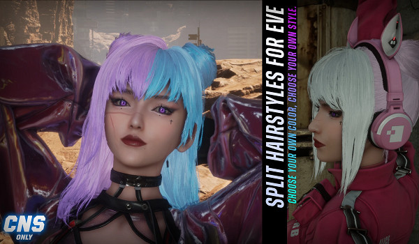 甜酷風來襲！《劍星》伊芙雙色分叉髮型MOD引領賽博時尚