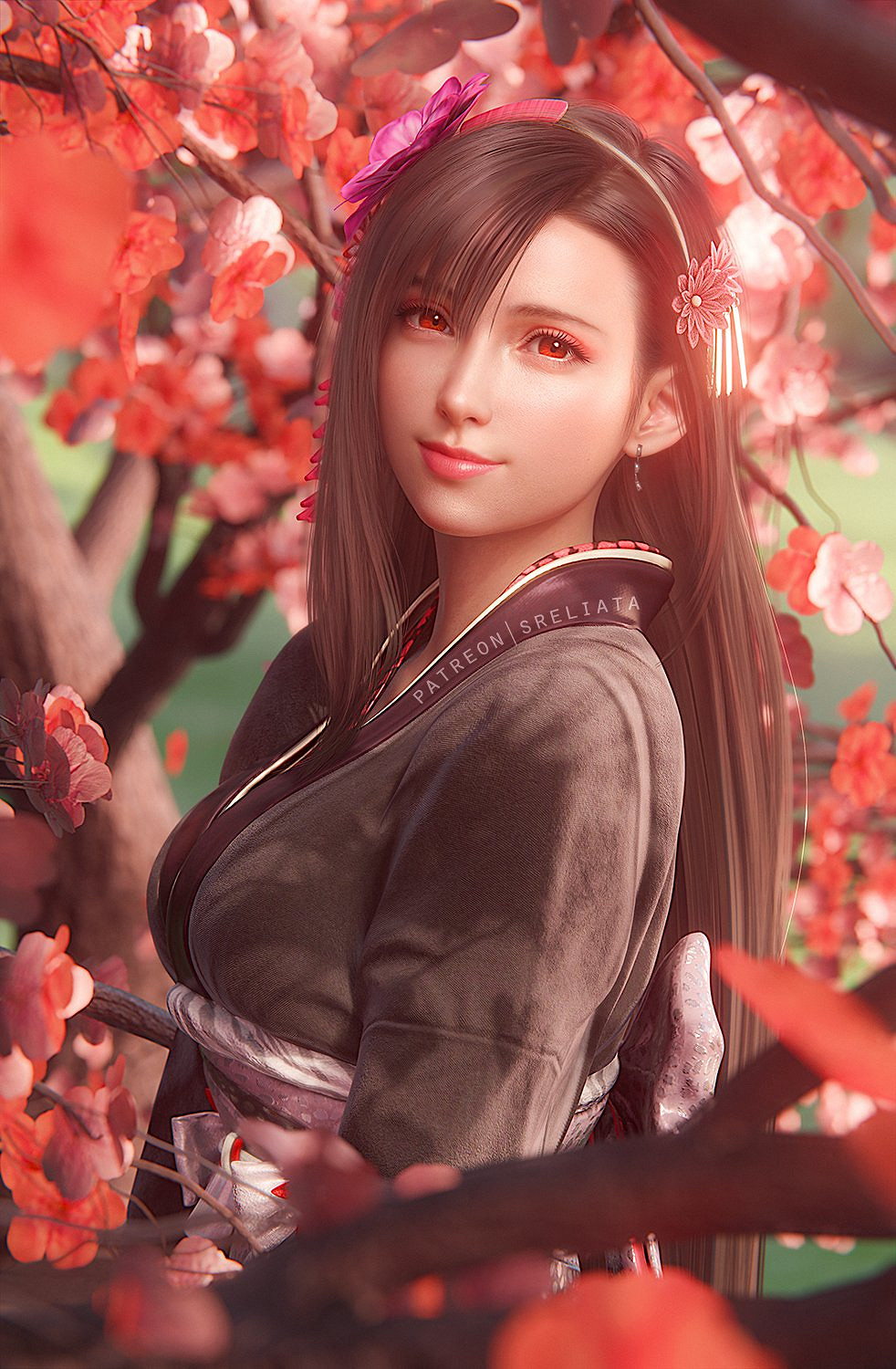 《最終幻想7RE》蒂法3D美圖賞:與克勞德激情熱吻! 《最終幻想7RE》蒂法3D美圖賞:與克勞德激情熱吻!