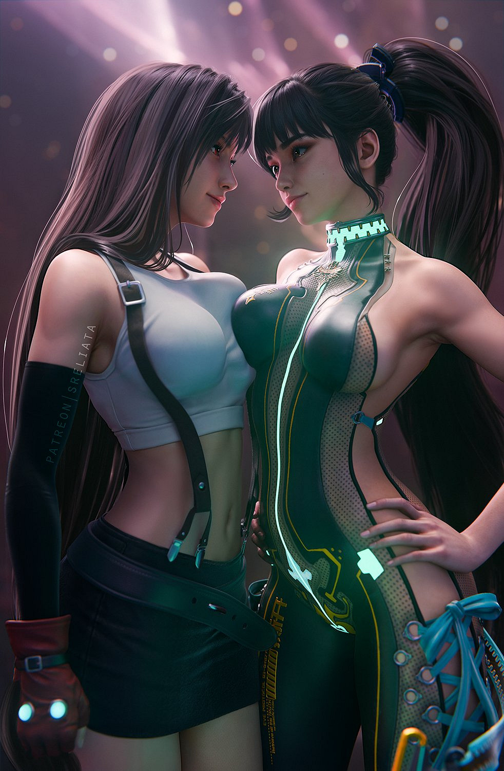 《最終幻想7RE》蒂法3D美圖賞:與克勞德激情熱吻! 《最終幻想7RE》蒂法3D美圖賞:與克勞德激情熱吻!