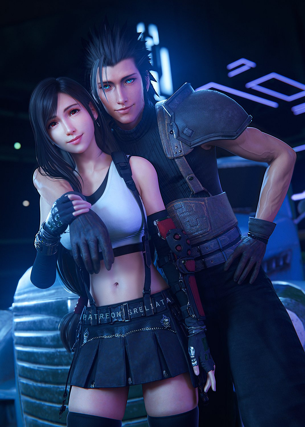 《最終幻想7RE》蒂法3D美圖賞:與克勞德激情熱吻! 《最終幻想7RE》蒂法3D美圖賞:與克勞德激情熱吻!