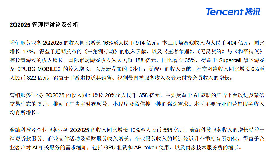 騰訊最新財報:中國遊戲收入404億元 海外斬獲188億元 騰訊最新財報:中國遊戲收入404億元 海外斬獲188億元