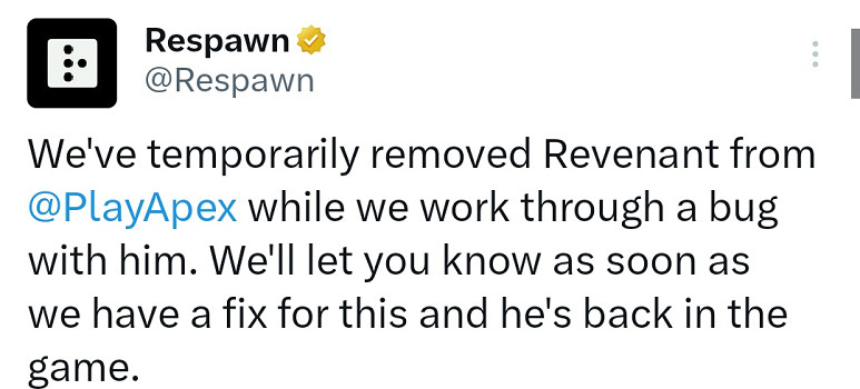 《apex》亡靈無敵bug又來了 重生暫時移除亡靈英雄