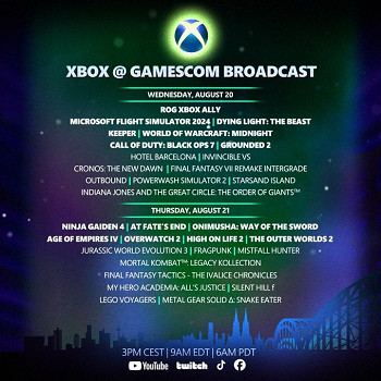 Xbox公布科隆遊戲展完整遊戲名單 《決勝時刻》領銜