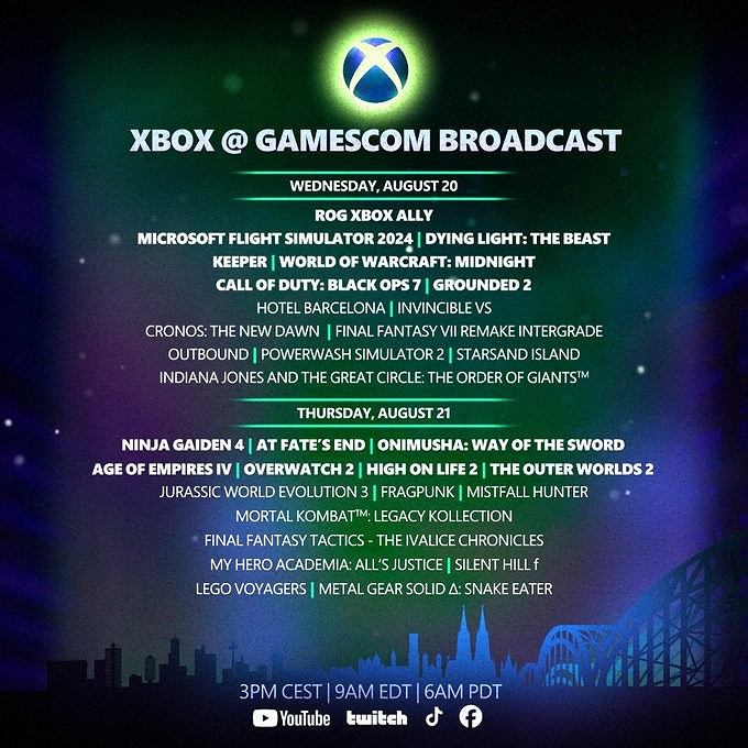 Xbox公布科隆遊戲展完整遊戲名單 《決勝時刻》領銜 Xbox公布科隆遊戲展完整遊戲名單 《決勝時刻》領銜