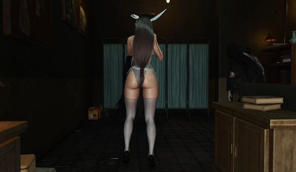 《FF7重生》蒂法海莉兔裝MOD！動態耳尾+霓虹光效