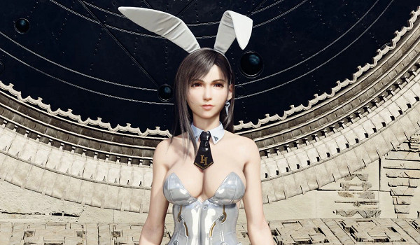 《FF7重生》蒂法海莉兔裝MOD！動態耳尾+霓虹光效