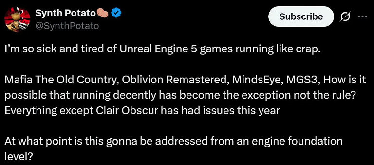 《潛龍諜影3re》主機表現不佳 虛幻引擎5是罪魁禍首?