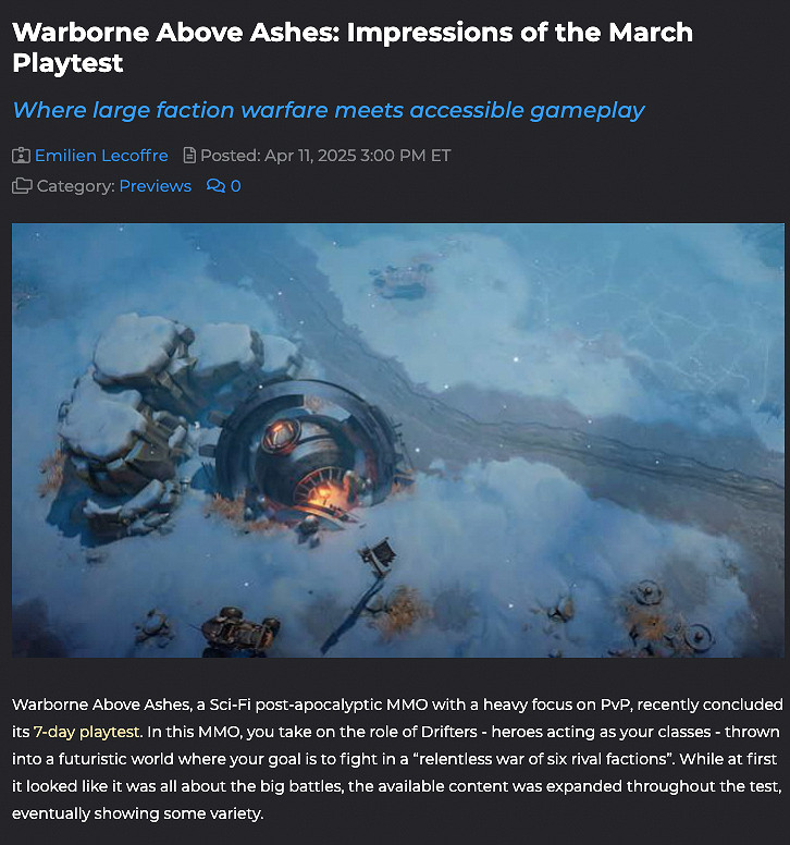 未公測先爆火！《無燼戰爭》吸引500多家國際公會入駐