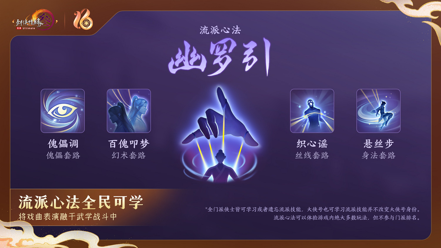 全民流派降臨!《劍網3》十六周年慶典重大升級公布! 全民流派降臨!《劍網3》十六周年慶典重大升級公布!