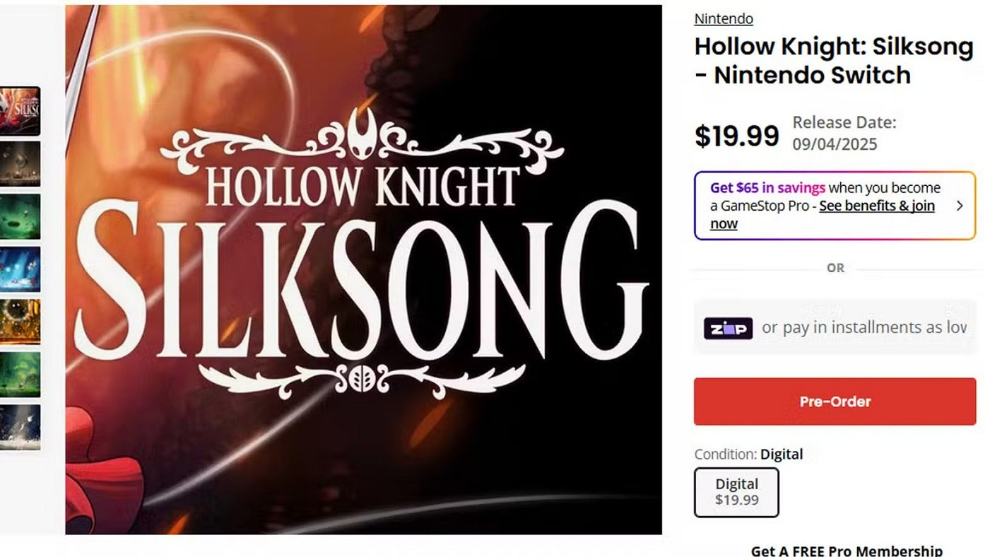 售價19.99美元?《空洞騎士:絲之歌》定價疑泄露 售價19.99美元?《空洞騎士:絲之歌》定價疑泄露