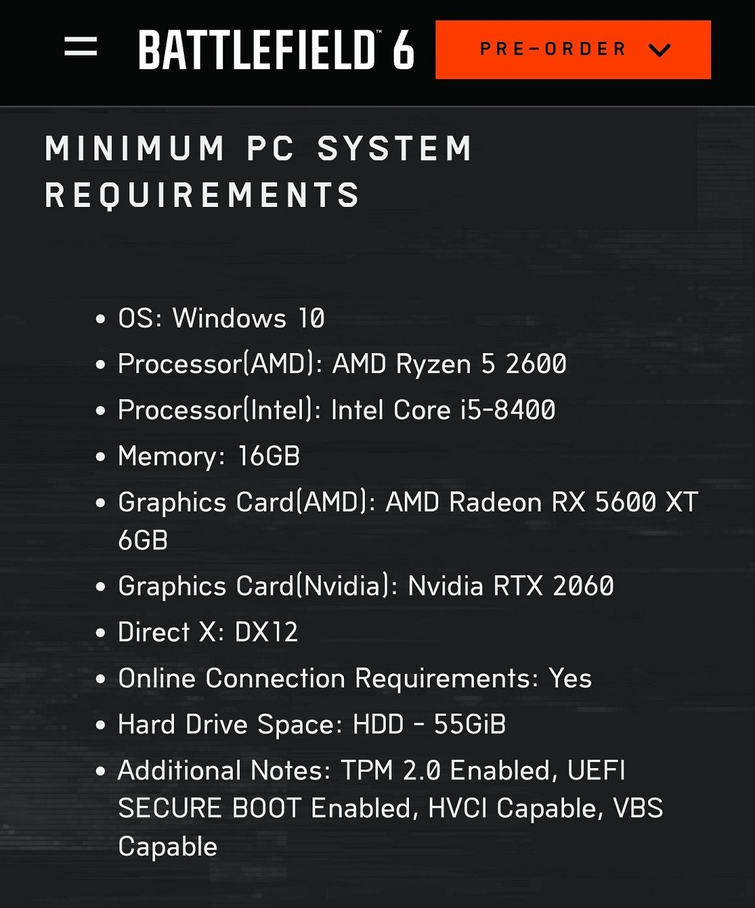 《戰地風雲2042》技術總監稱：大量玩家硬體配置低於最低要求