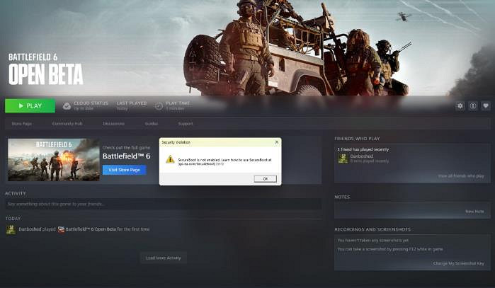 《戰地風雲2042》安全啟動導致部分玩家沒法玩！官方表示遺憾