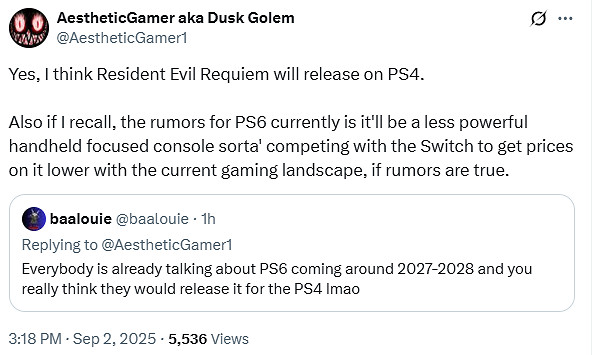 知名舅舅稱《惡靈古堡9》還會登陸PS4：進一步拉高銷量