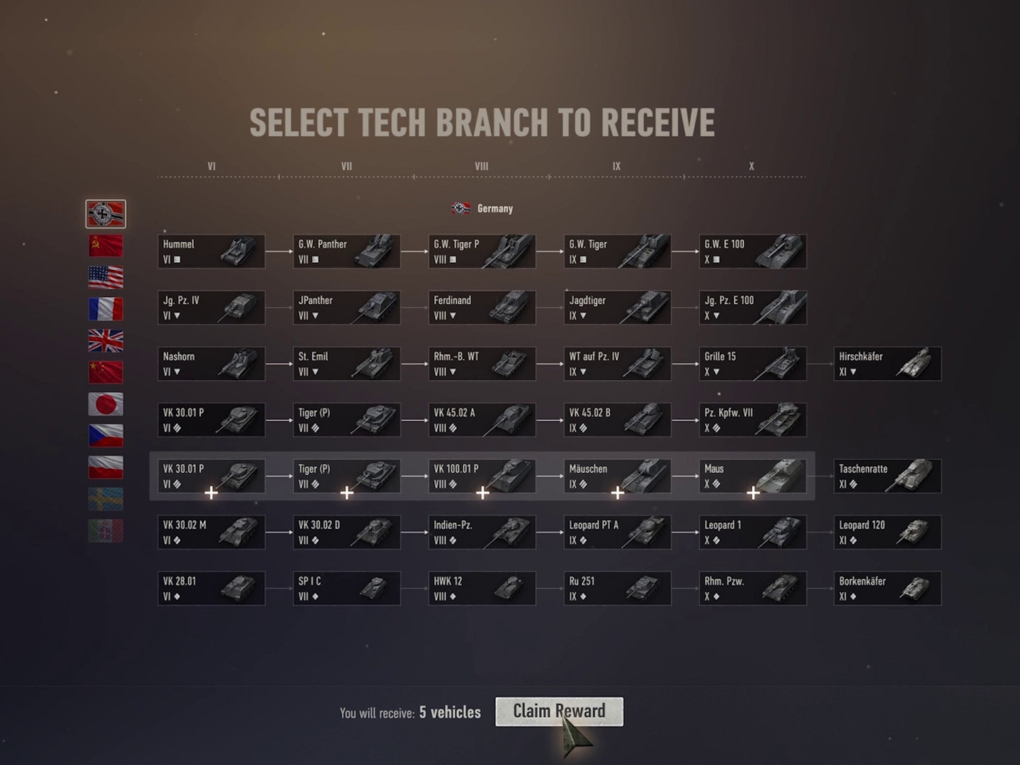 《坦克世界》2.0上線 登錄即送VI-X級整條科技樹戰車 《坦克世界》2.0上線 登錄即送VI-X級整條科技樹戰車