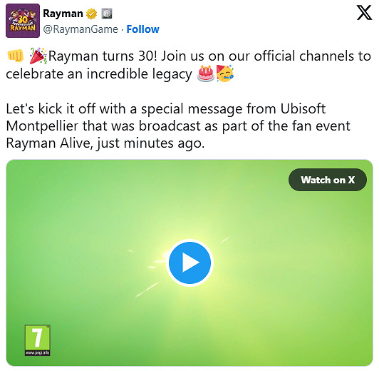 系列新作確認開發中！《雷曼》官方推特發布未來計劃