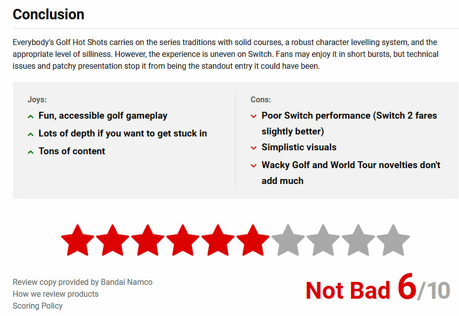 外媒評《全民高爾夫環球之旅》:內容海量但畫面簡單 外媒評《全民高爾夫環球之旅》:內容海量但畫面簡單