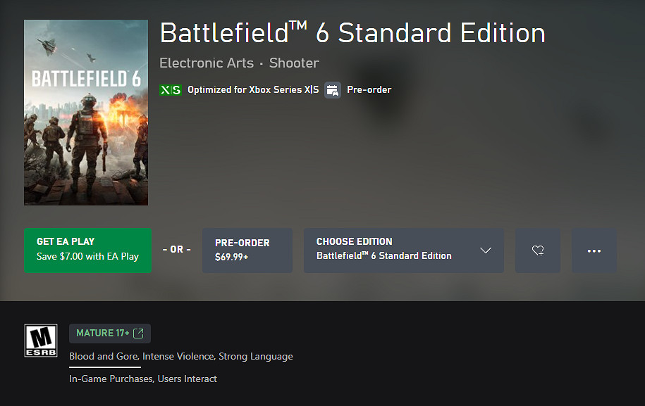 《戰地風雲2042》ESRB評級M級！或因未公開單人模式含血腥內容